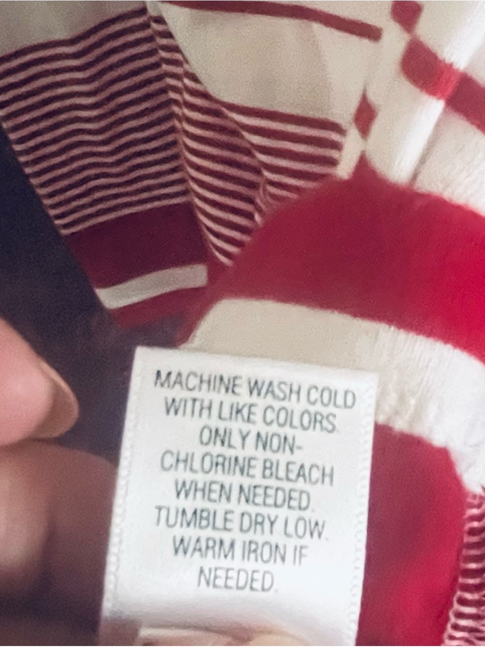 Burton Red and White Striped Square-Neck Short Sleeve Top - Picture 9 of 10
